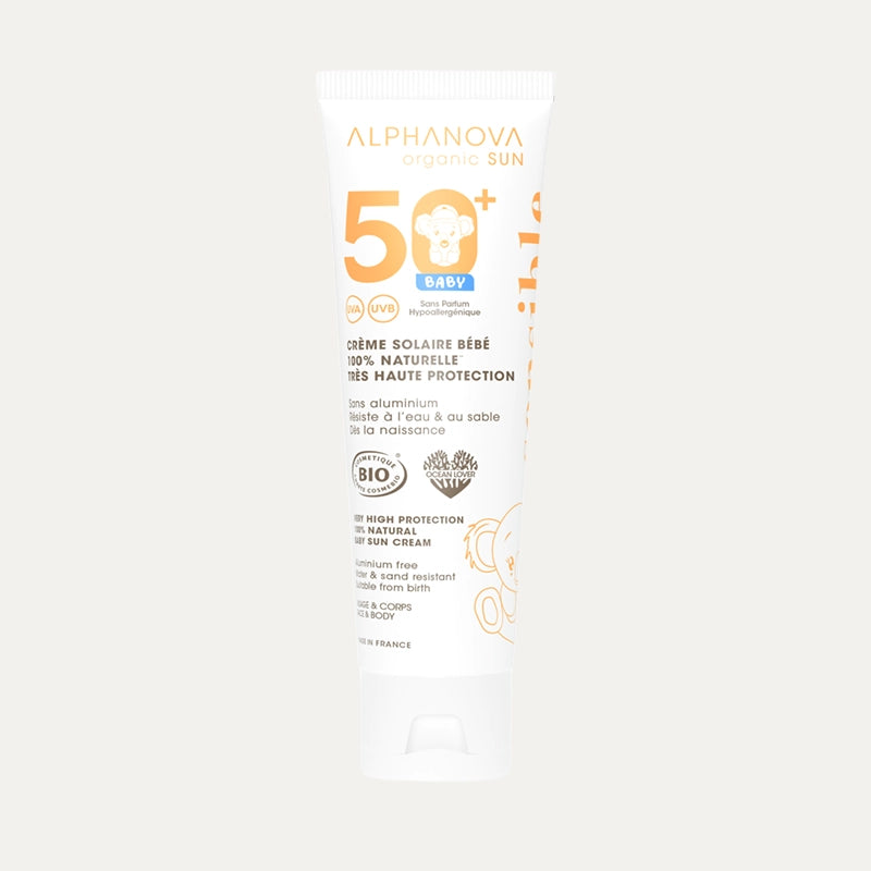 Alphanova crème solaire naturelle bébé SPF50+ BIO