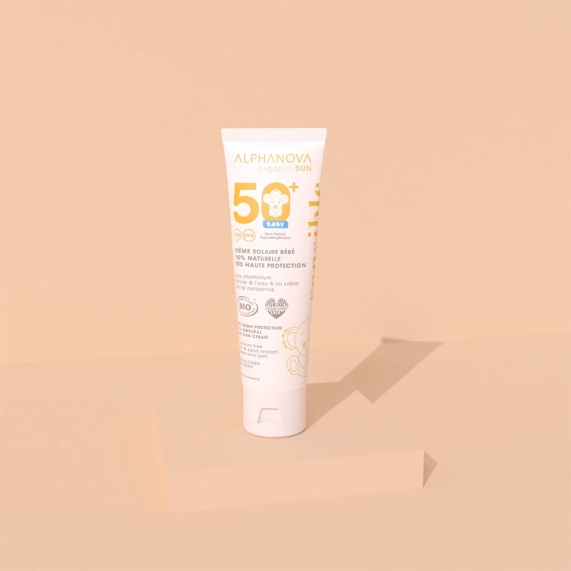Alphanova crème solaire naturelle bébé SPF50+ BIO