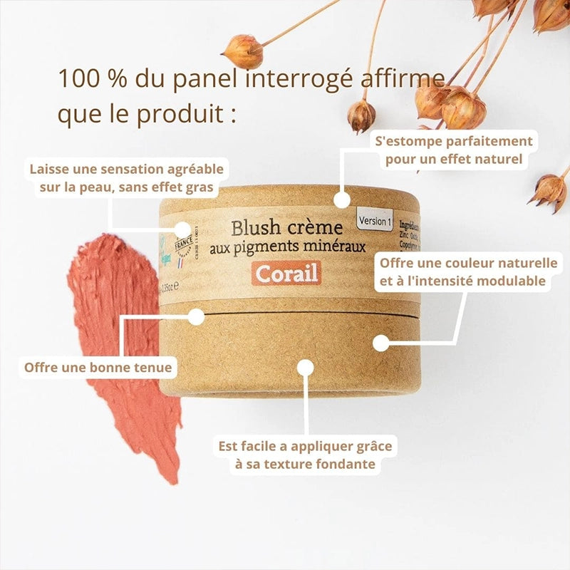 Comme Avant blush solide pigments minéraux