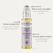 Roll-on relaxant et apaisant aux huiles essentielles de Petit Grain & Encens BIO