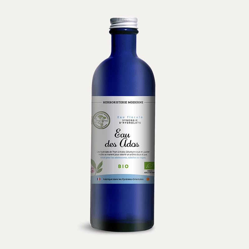 Eau des ados BIO (synergie d'Hydrolats) des Pyrénées-Orientales