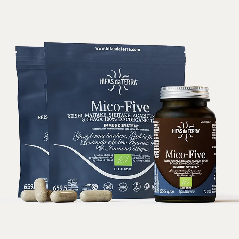 Mico-Five BIO (Reishi, Maitake, Shiitake, Champignon du soleil et Chaga)