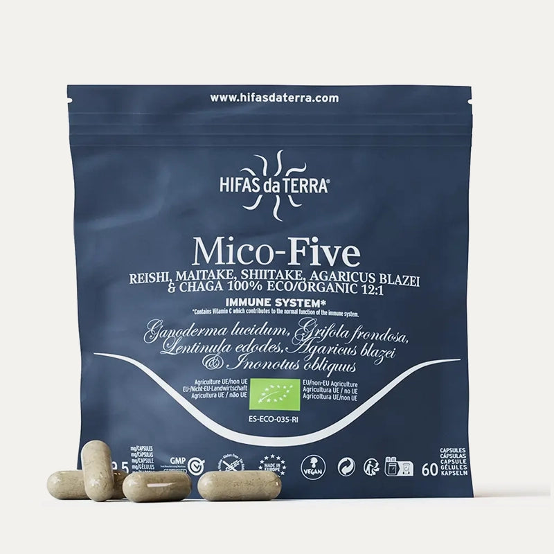 Mico-Five BIO (Reishi, Maitake, Shiitake, Champignon du soleil et Chaga)