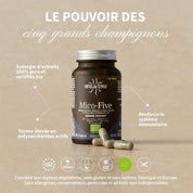 Mico-Five BIO (Reishi, Maitake, Shiitake, Champignon du soleil et Chaga)