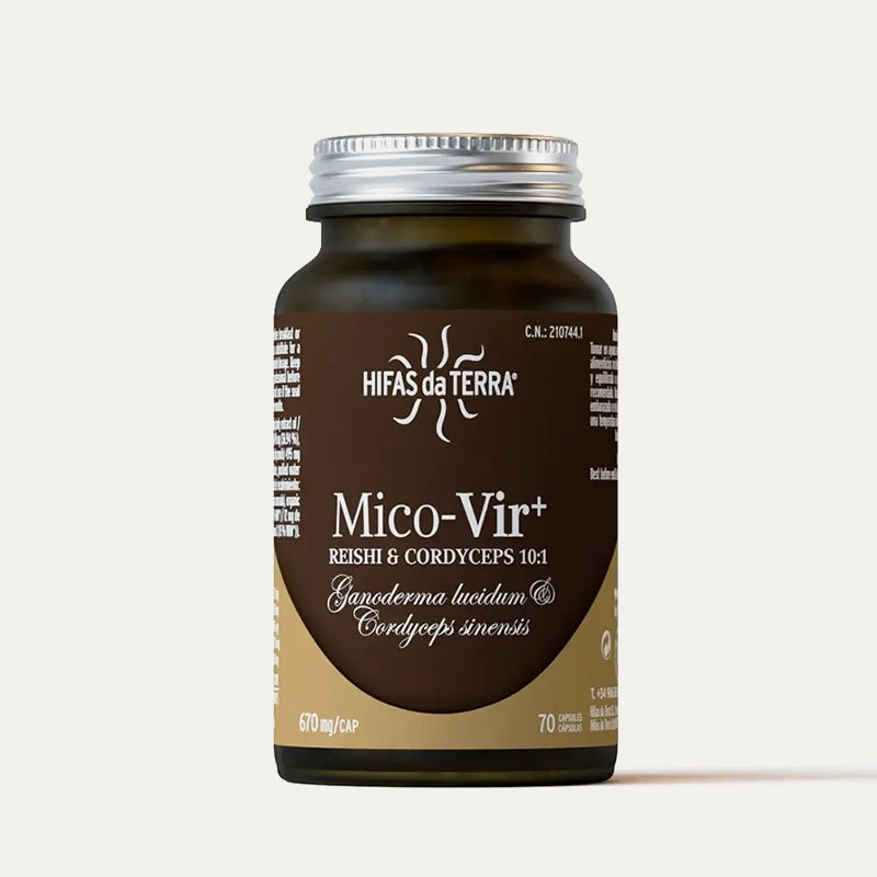 Mico-Vir+ - Complexe de Champignons en haute concentration Reishi & Cordyceps