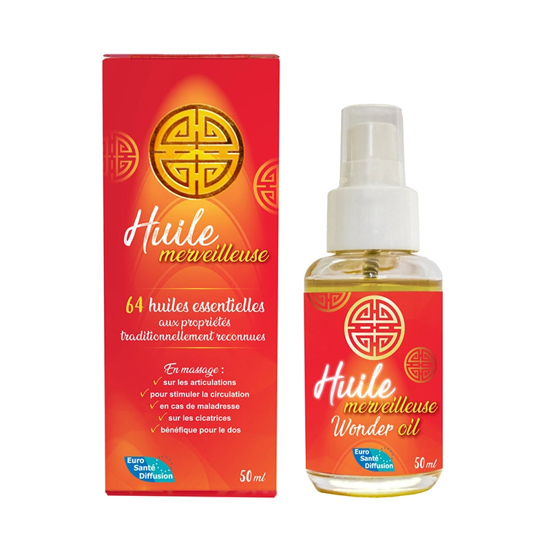 Huile merveilleuse aux 64 huiles essentielles
