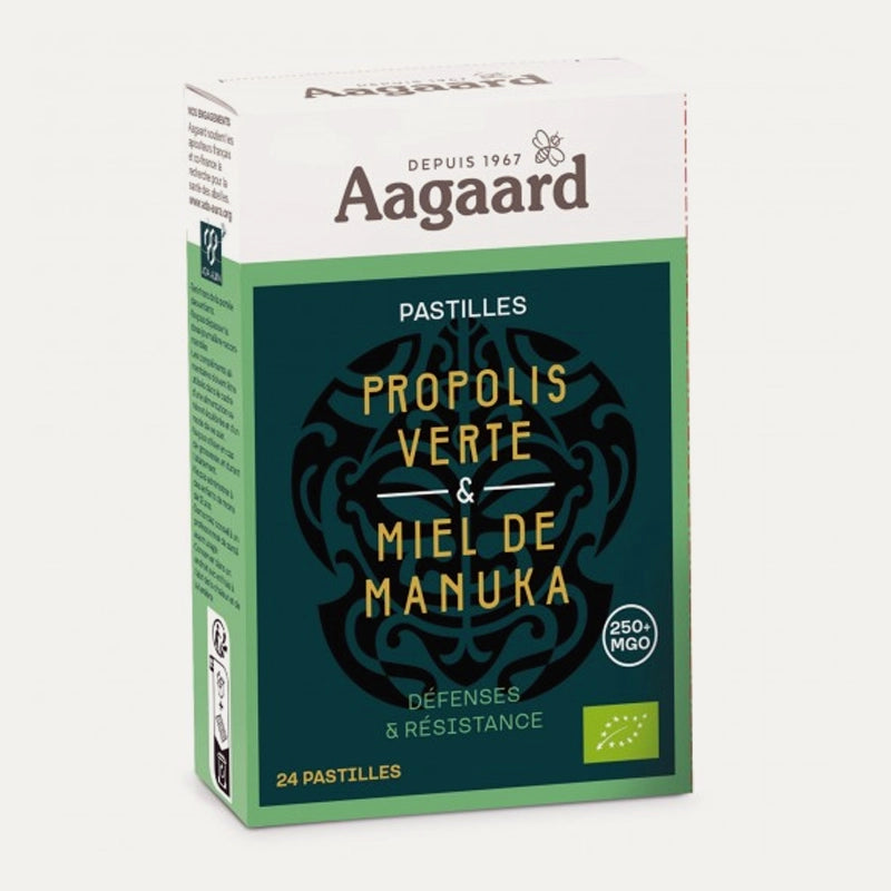 Aagard - Pastilles Propolis Verte & Miel de Manuka - 24 pastilles