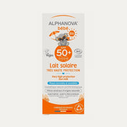 Lait solaire Haute très haute protection bébé BIO SPF 50+