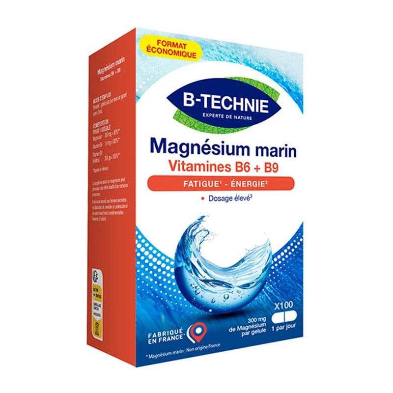 Magnésium Marin + B6 + B9 (Gélules)