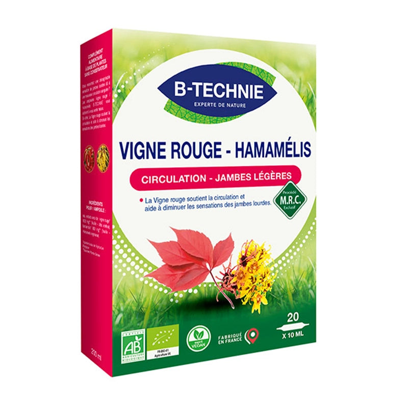 Vigne rouge / Hamamélis BIO (Ampoules)