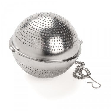 Boule Filtre Infuseur Thé Inox avec chainette - Taille XL