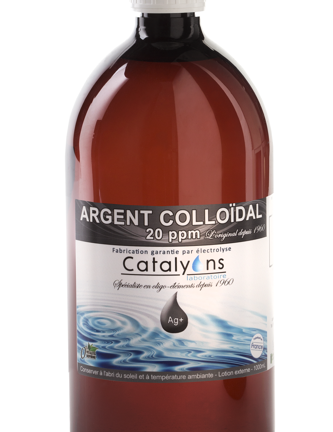 argent colloïdal 20 ppm catalyons 1L