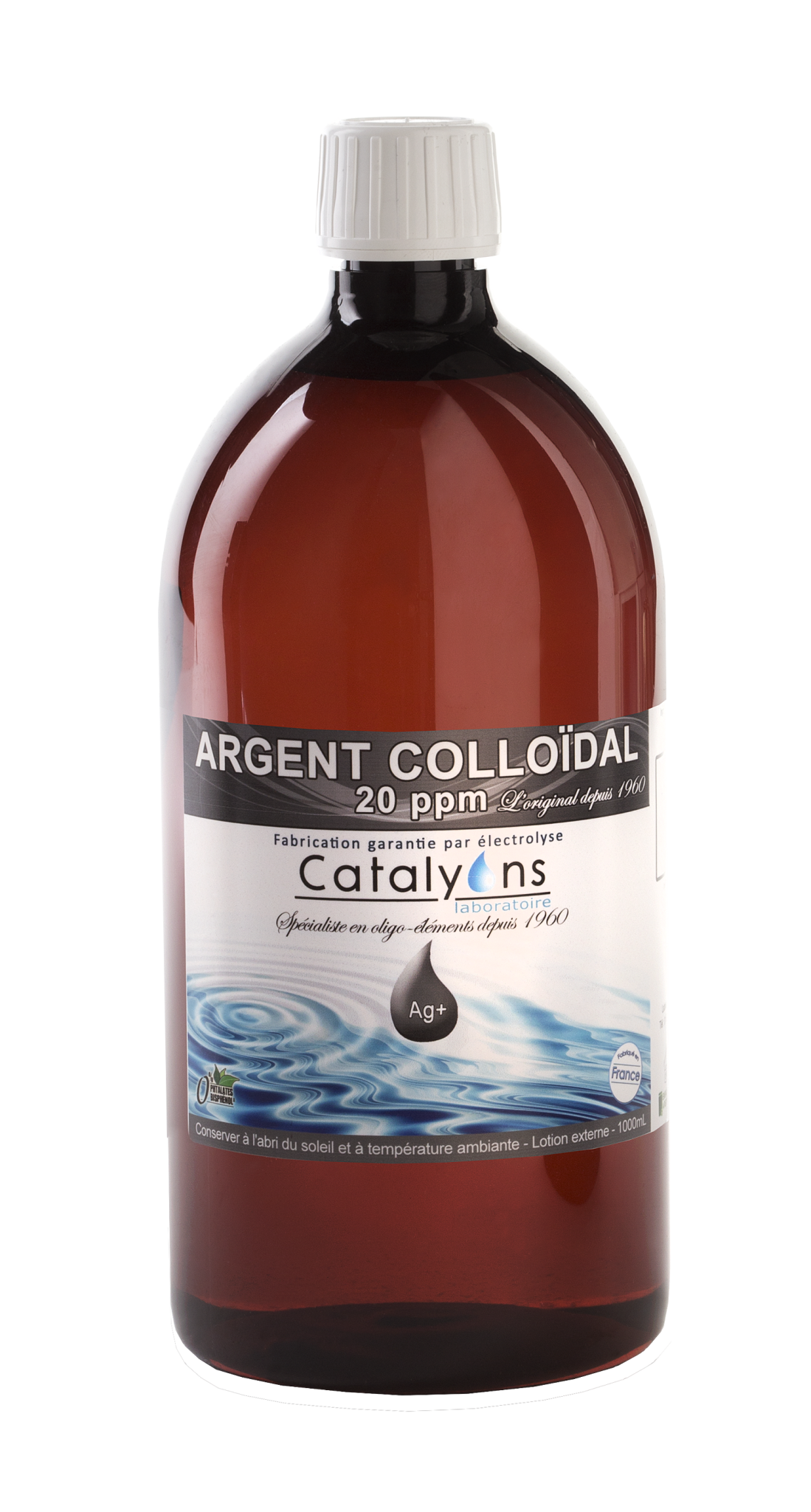 argent colloïdal 20 ppm catalyons 1L