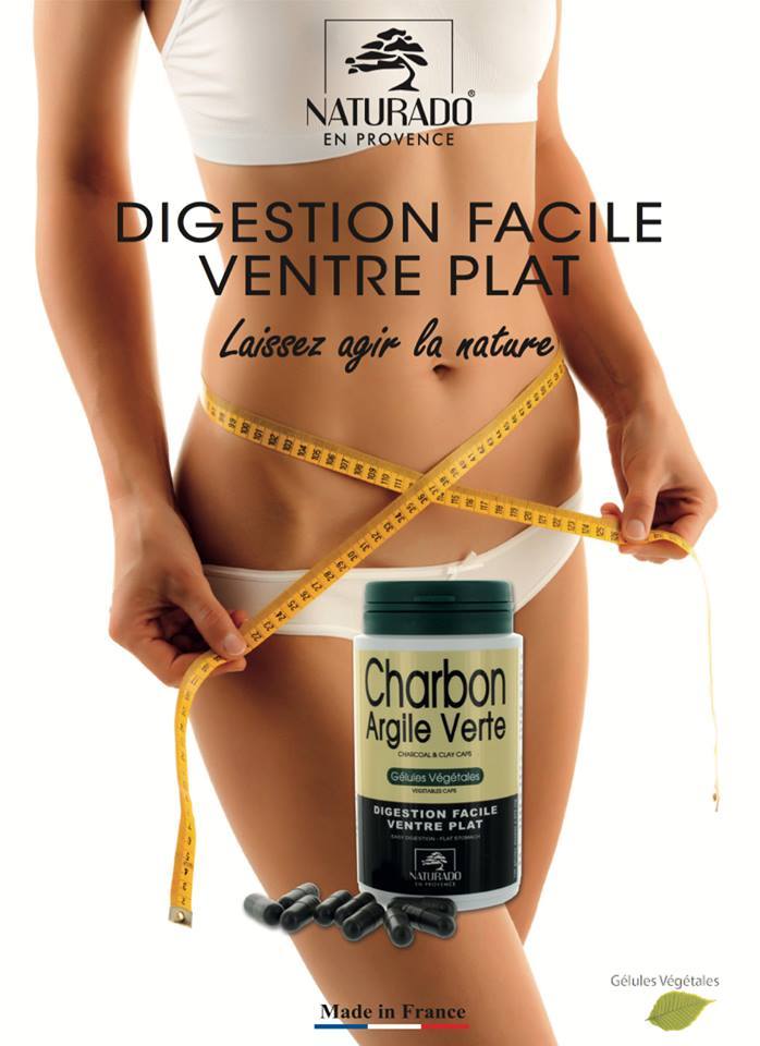 Charbon Argile Verte Digestion Ventre Plat (Gélules)