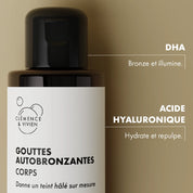Gouttes autobronzantes corps - Clemence et Vivien - Herboristerie Moderne 