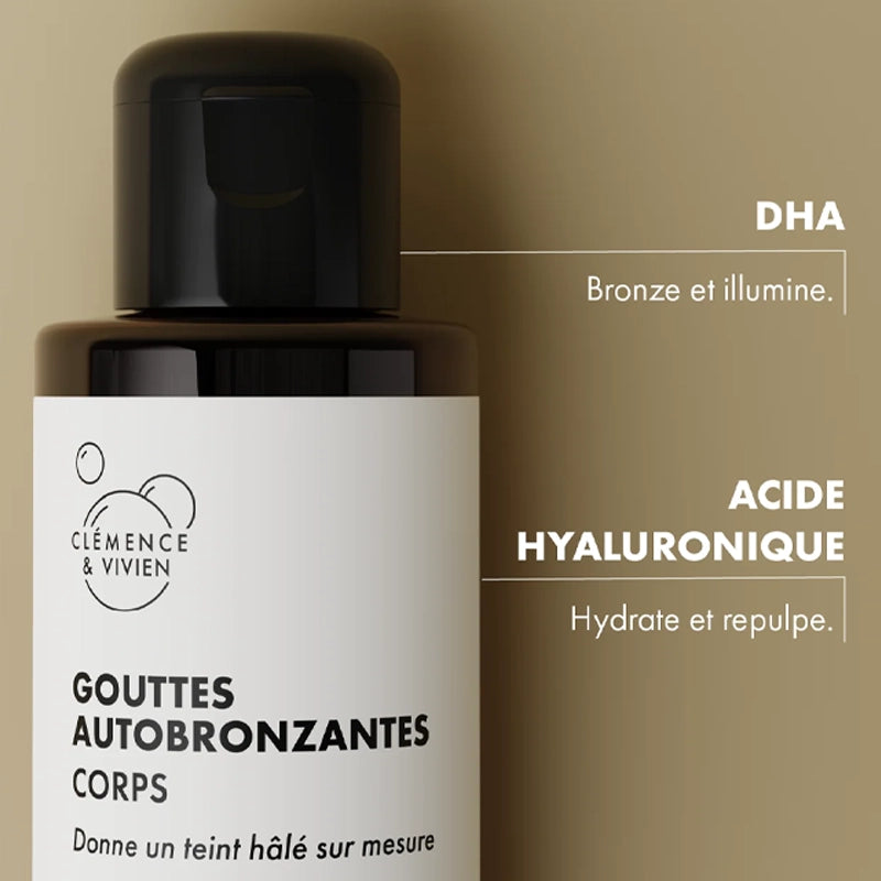 Gouttes autobronzantes corps - Clemence et Vivien - Herboristerie Moderne 