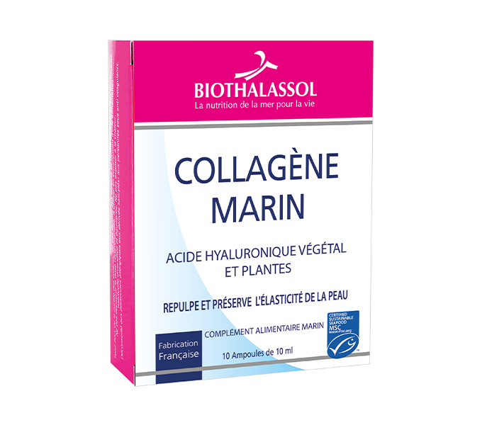 Collagene marin Acide Hyaluronique végétal et plantes (Ampoules)