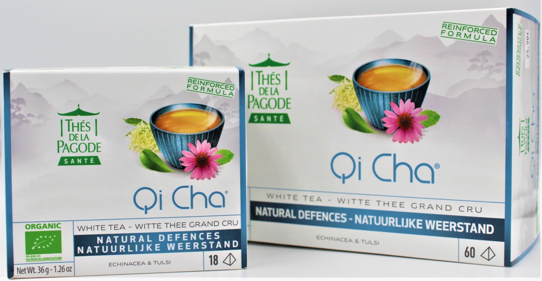 défenses naturelles thé qi cha BIO 18 et 60 infusettes