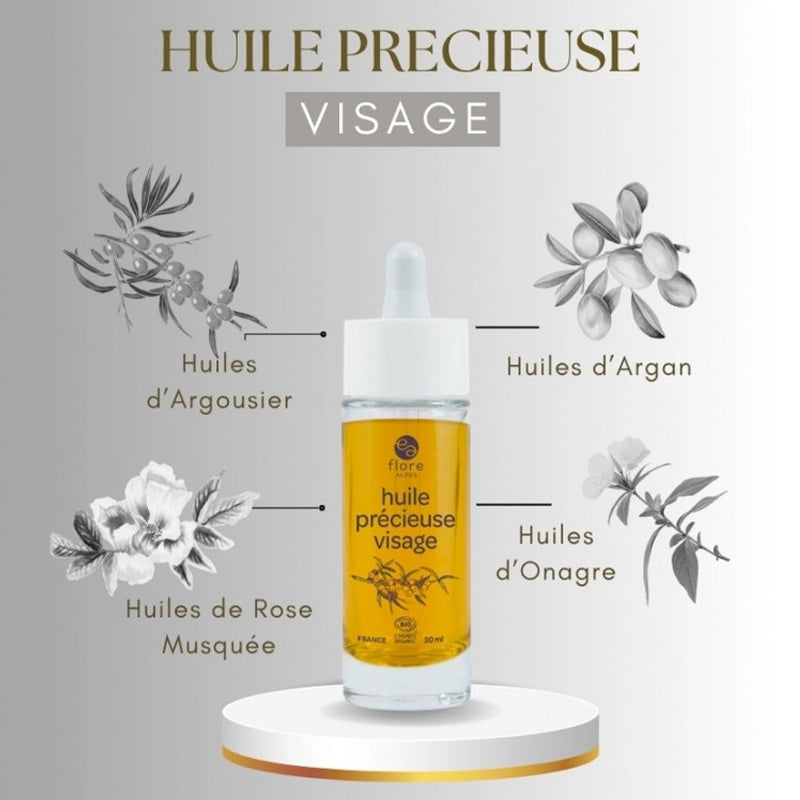 Huile précieuse visage