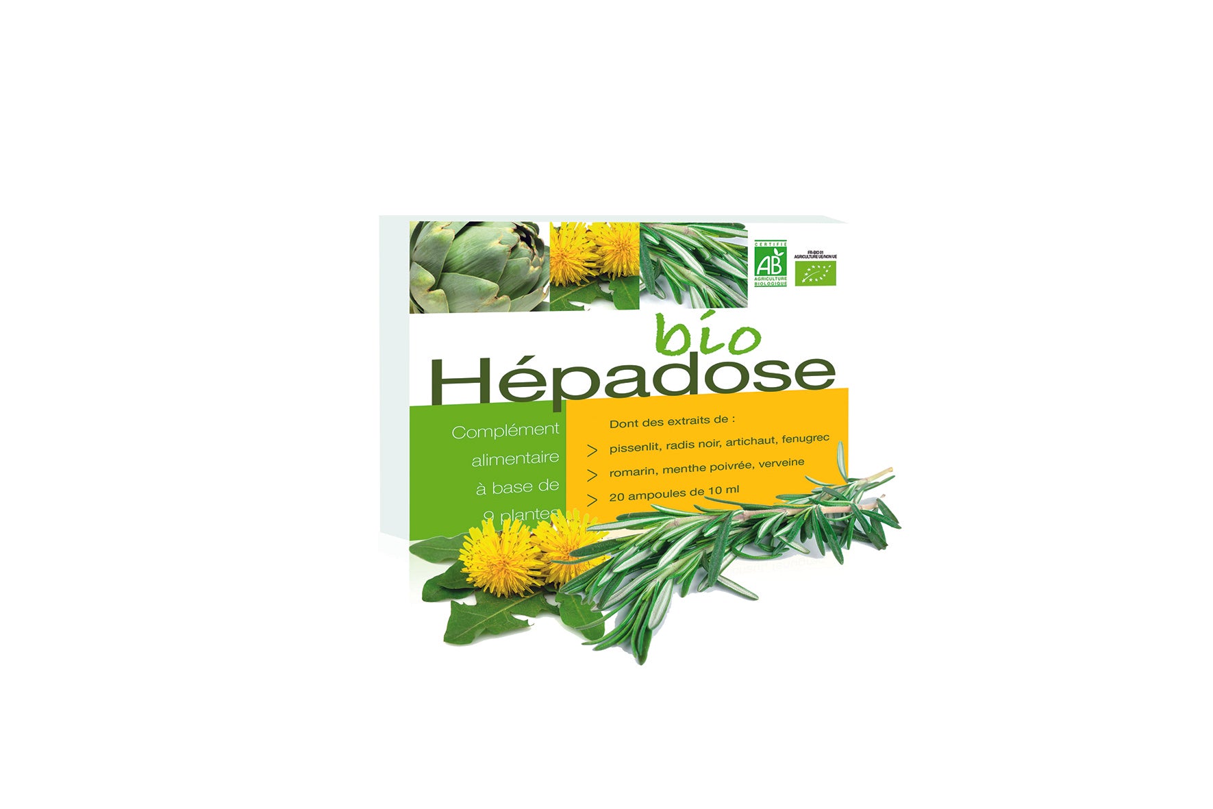 Hepadose BIO 9 plantes (Ampoules)