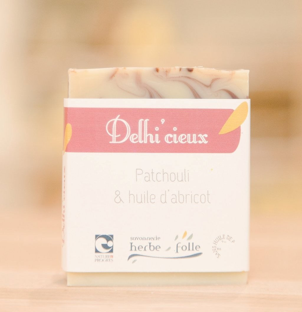 Savon Delhi'cieux Patchouli & huile d'Abricot BIO