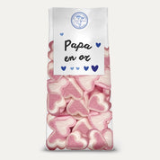 Herboristerie Moderne - Sachet Cœurs de Guimauve Bonne fête Papa - Papa en Or - idée cadeau