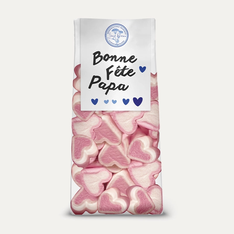Herboristerie Moderne - Sachet Cœurs de Guimauve Bonne fête Papa - idée cadeau