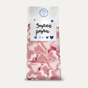Herboristerie Moderne - Sachet Cœurs de Guimauve Bonne fête Papa - Super Papa - idée cadeau