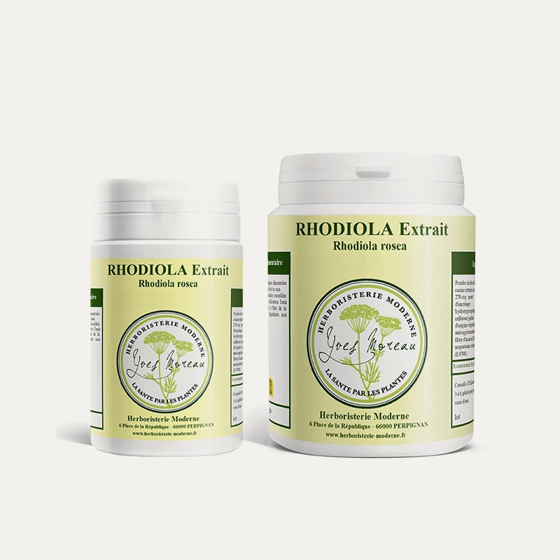 herboristerie Moderne complement alimentaire Rhodiola rosea 100-200 gelules - Plantes Adaptogènes