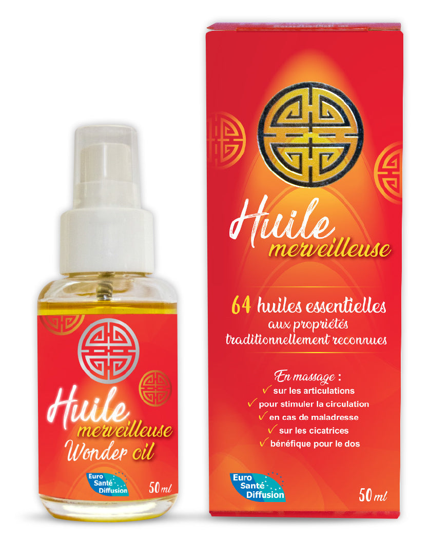 Huile merveilleuse aux 64 huiles essentielles