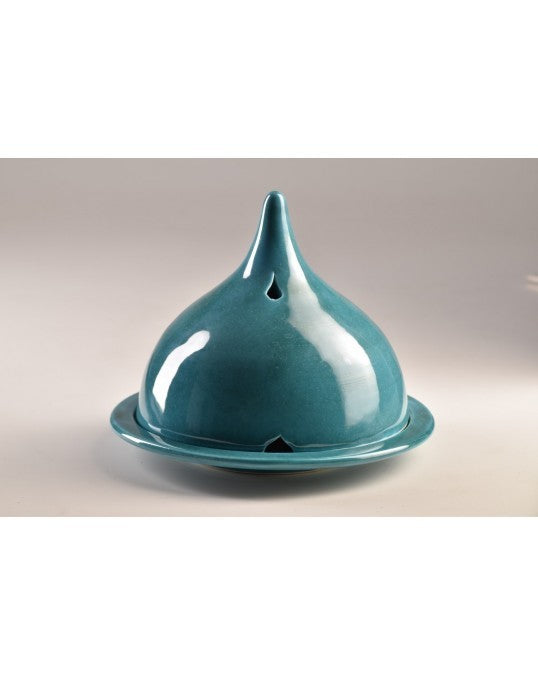 LAMPE DIFFUSEUR BOIS DE CADE BLEU VERT CANARD