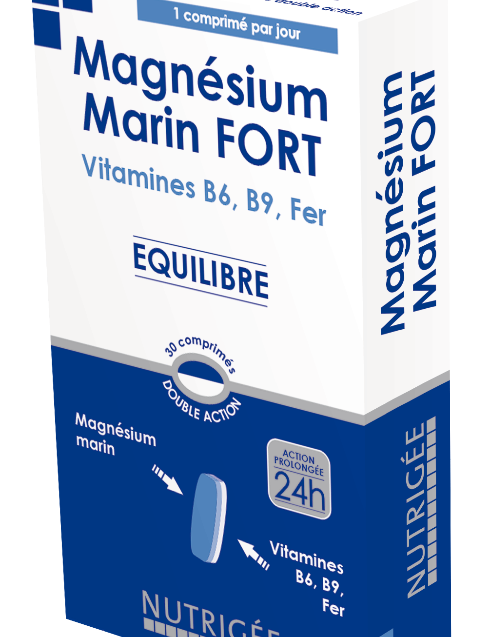 Magnésium marin fort 30 comprimés bicouche Nutrigee