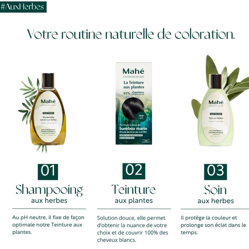 Teinture aux plantes Martine Mahé n°4 Châtain