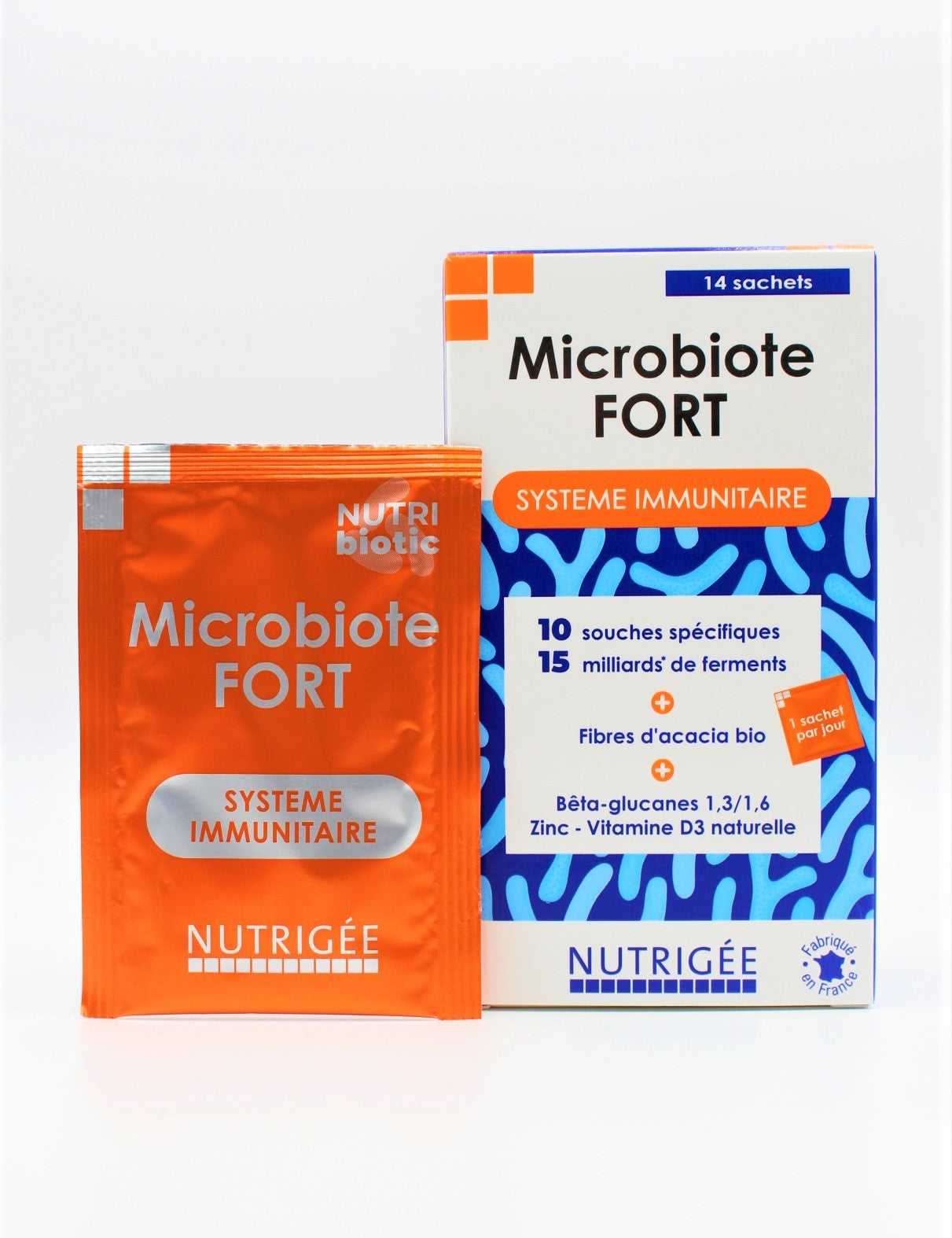 microbiote fort nutrigee 14 sachets Nutribiotic, fibres bio, nutriments