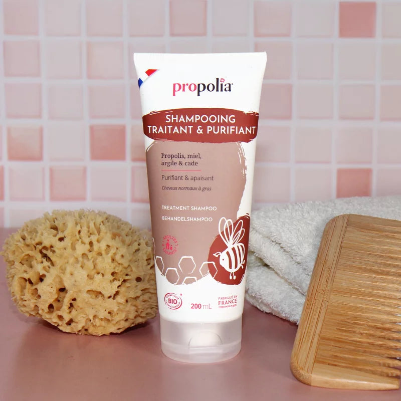 Shampooing Traitant BIO - Propolis, Miel, Argile & Cade