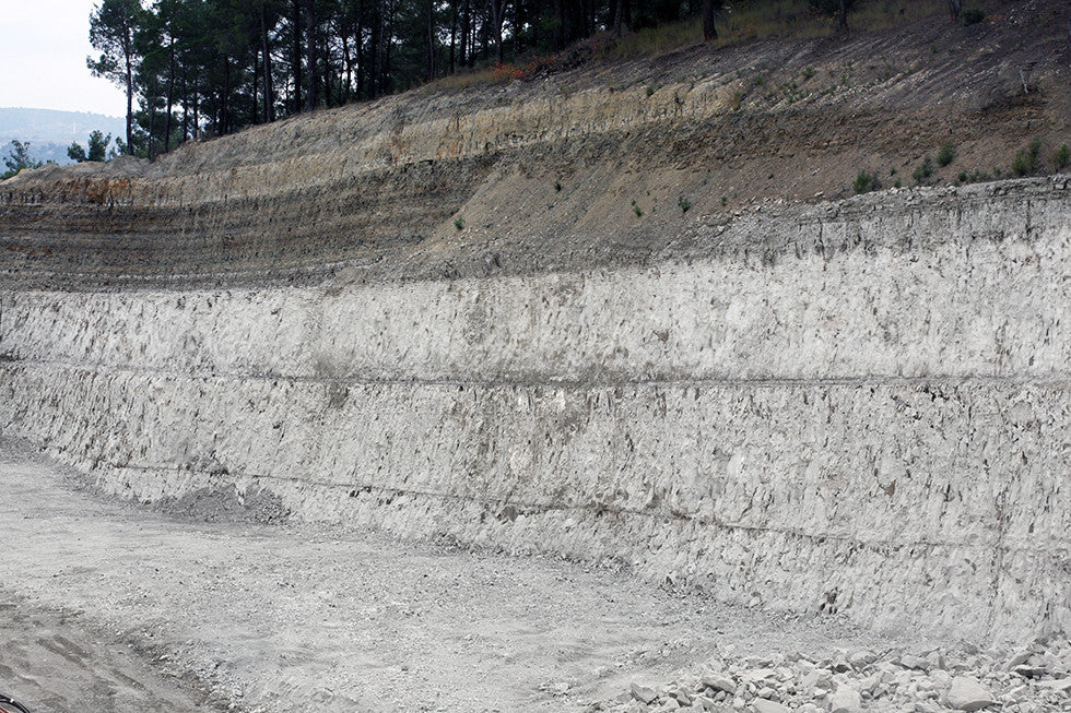 Roche cristalline volcanique de Zéolithe Zéolite zone naturelle Turquie