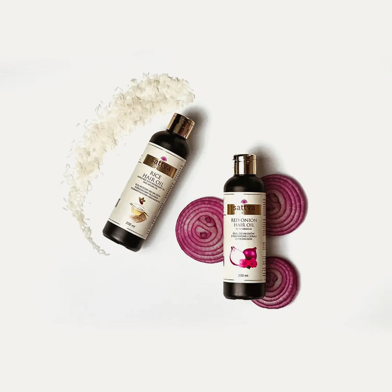 Huile de riz pour cheveux