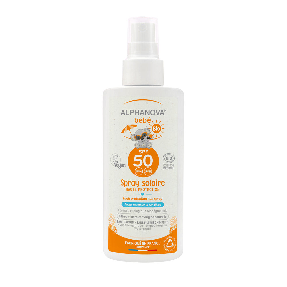 Spray solaire Haute protection bébé BIO SPF 50