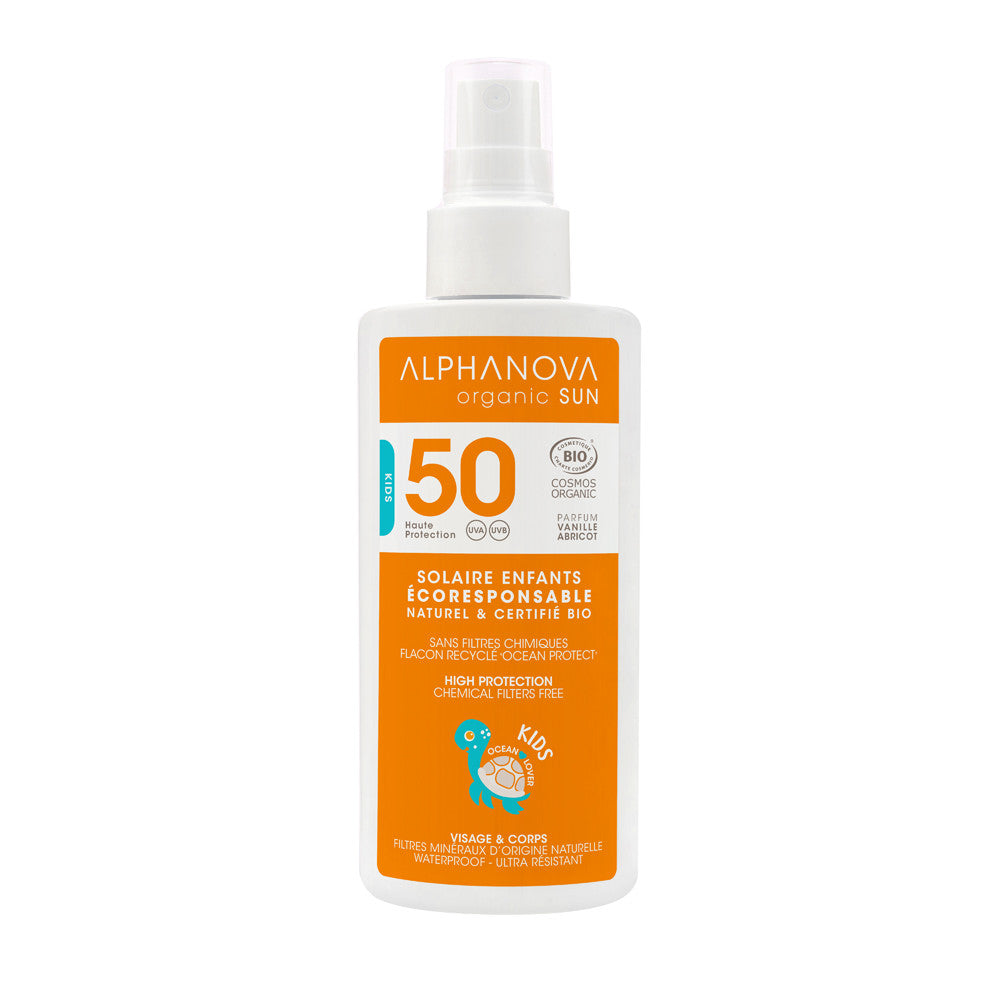 Spray solaire Enfants écoresponsable BIO SPF 50