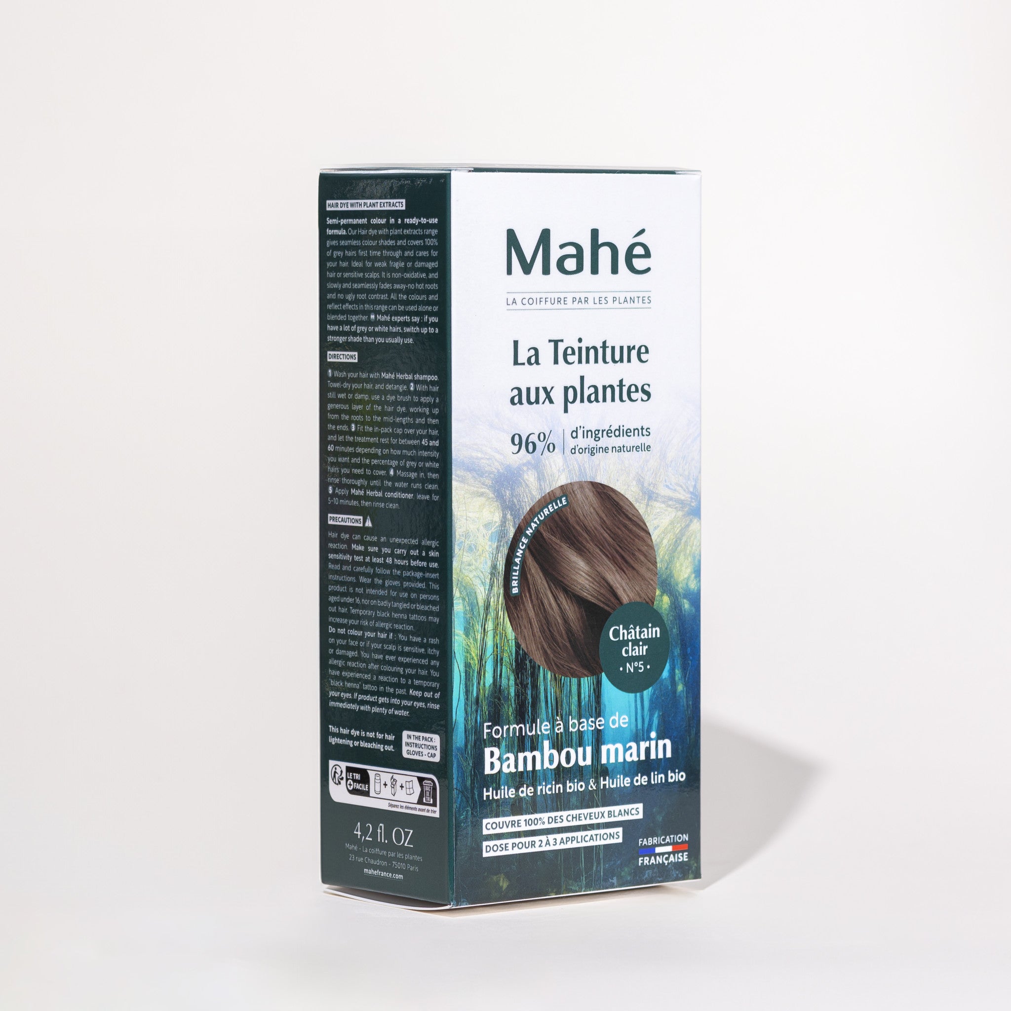 Teinture aux plantes Martine Mahé n°5 Châtain clair