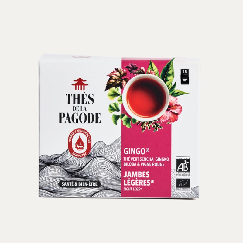 Thé vert Grand Cru - Gingo Ginkgo BIO - Jambes légères